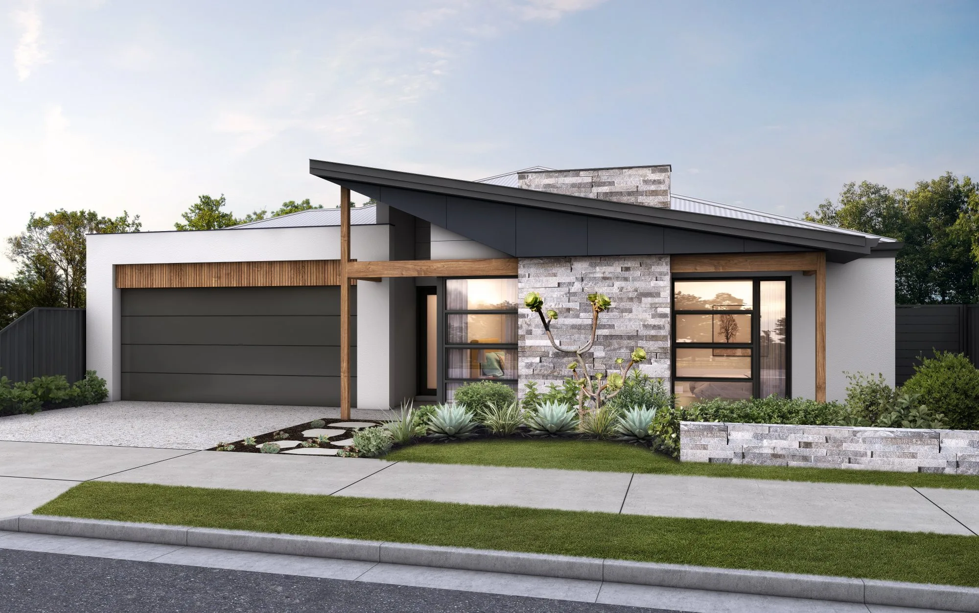 The Cooroora: skillion-roof home design